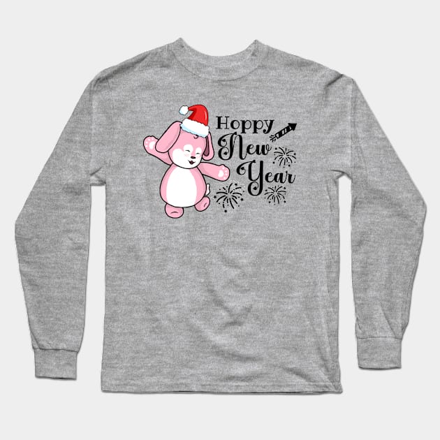 Hoppy New Year Long Sleeve T-Shirt by the-krisney-way